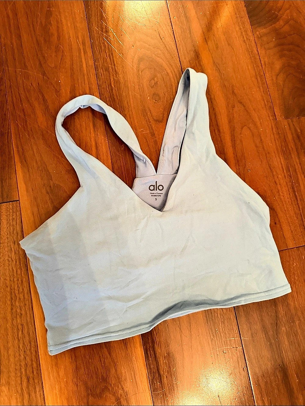 Alo Women's Light Blue Athletic Tank Top